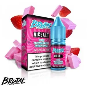 Sour Strawberry Bubblegum Sales 10ml - Brutal By Just Juice Salts