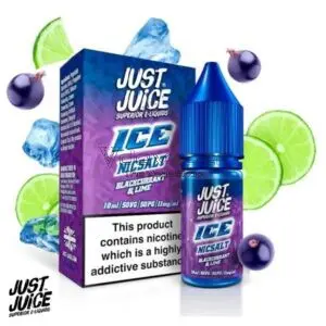 Blackcurrant & Lime Ice Sales 10ml - Just Juice Salts