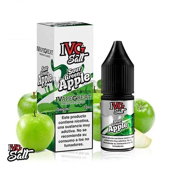 Sour Green Apple Sales 10ml - IVG Salts
