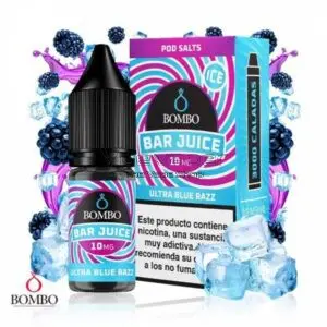 Ultra Blue Razz ICE Sales 10ml - Bar Juice Bombo Pod Salts