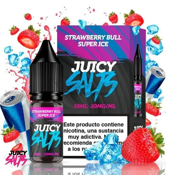 Strawberry Bull Super ICE Sales 10ml - Juicy Salts