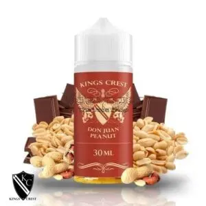 don-juan-peanut-aroma-30ml-longfill-rellenable-kings-crest-bote-120ml-alquimia-tienda-vapeo-valdemoro-vdevaper-cacahuete con chocolate y caramelo