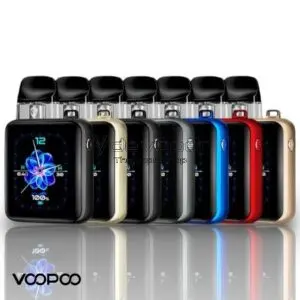 Voopoo Argus P3 vista frontal con pantalla y botón multifunción